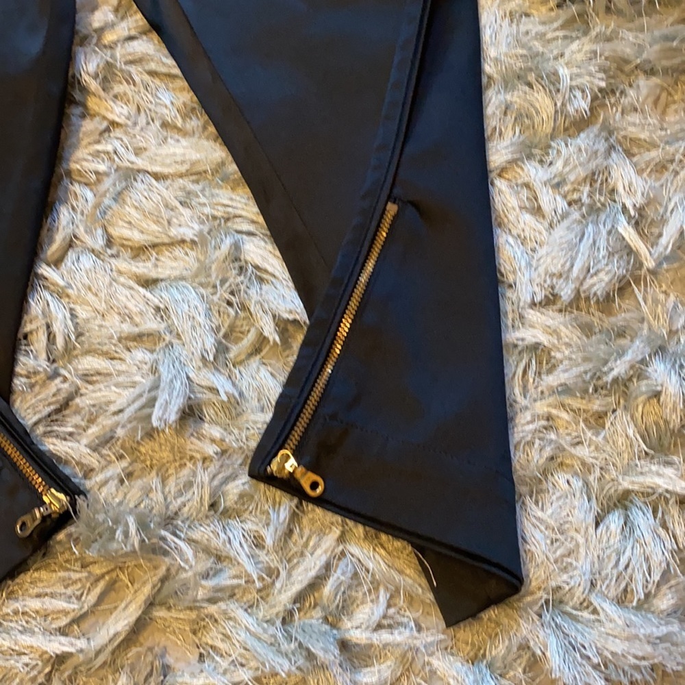 Satin Zipper Pants View 5